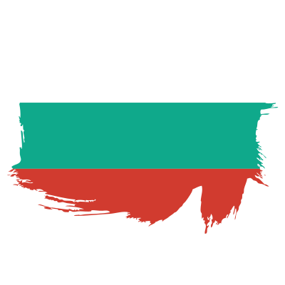 Painted flag of Bulgaria clipart