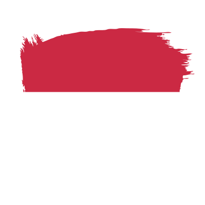 Painted flag of Indonesia clipart
