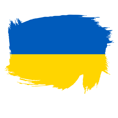 Painted flag of Ukraine clipart