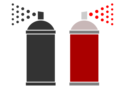 Painting spray icon clipart