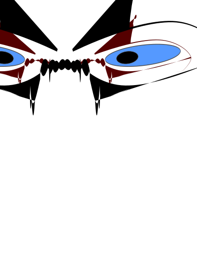 Pair of bad eyes clipart