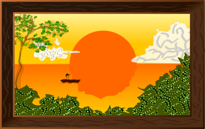 Paisaje Nocturno clipart