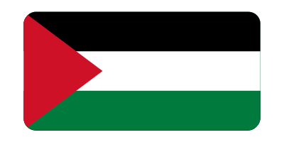 Palestine flag (bevelled) clipart