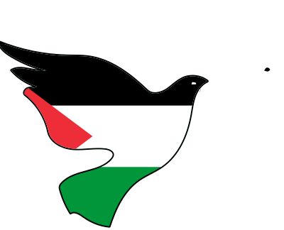 Palestine Israel peace doves flying together improved clipart