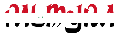 Palmyra Typography With Drop Shadow clipart