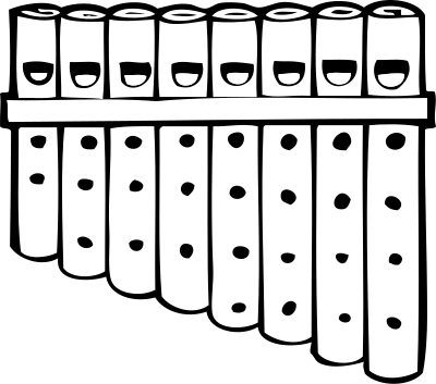 Pan pipes clipart