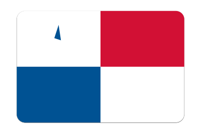 Panama flag (bevelled) clipart