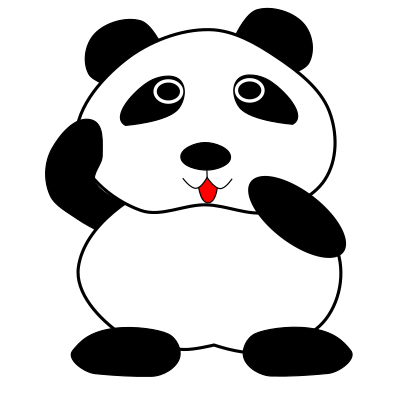 Panda clipart