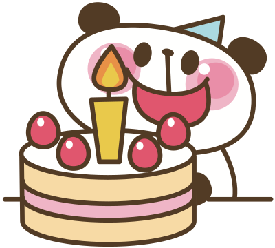 Panda Birthday clipart