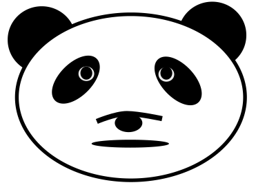 Panda, bujung, Tonrak clipart