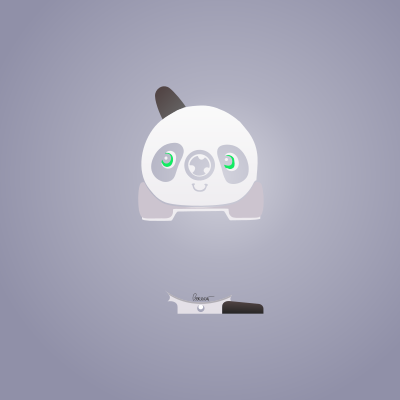 Panda Pencil Sharpener clipart