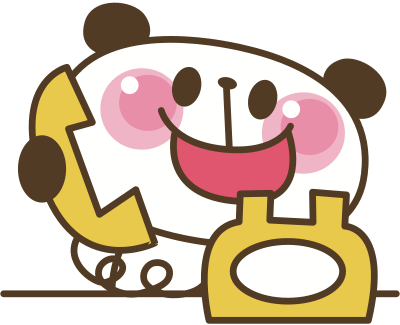 Panda using telephone clipart