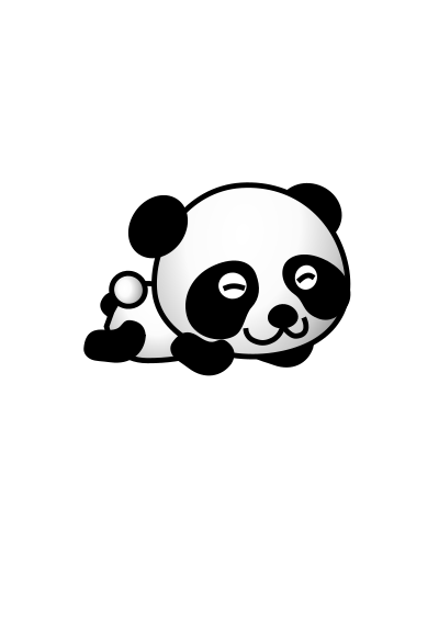 Panda01 clipart