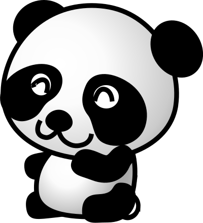 Panda02 clipart