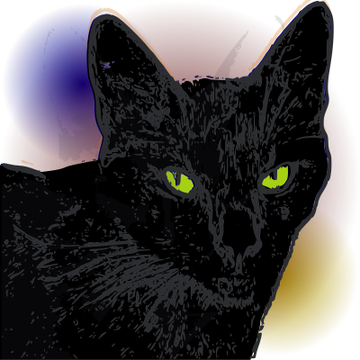 Pandora Gata Negra clipart