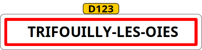 Panneau nom entrÃ©e ville EB10 clipart