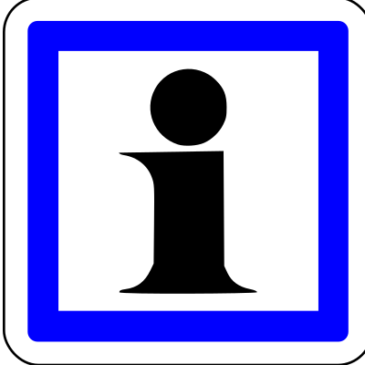 Panneaux information clipart