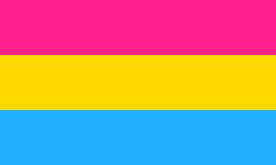 Pansexual LGBT+ Pride Flag icon clipart