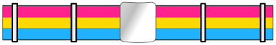 Pansexual pride belt clipart