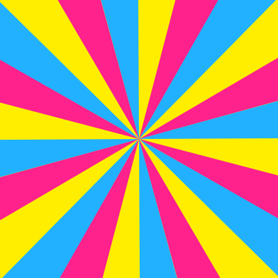Pansexual pride double starburst pattern clipart