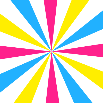 Pansexual pride star burst transparent overly clipart