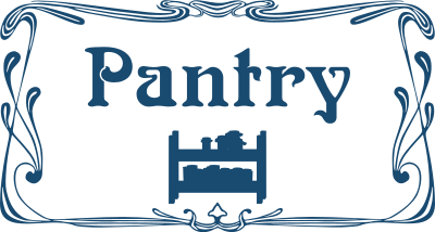 Pantry door sign clipart