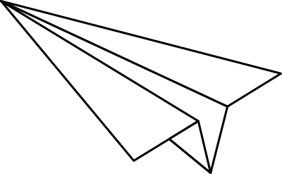 Paper Airplane clipart