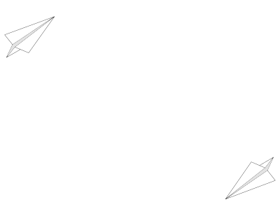 Paper Airplane Border clipart