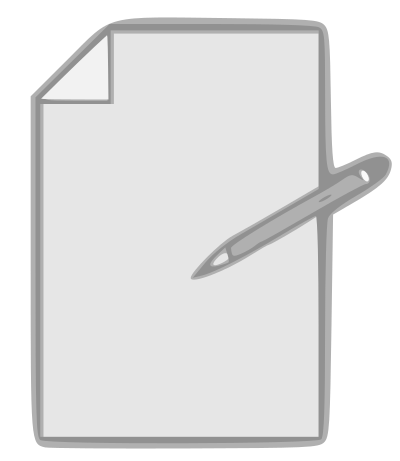 Paper and Pencil clipart