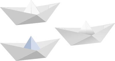 Paper boat clipart