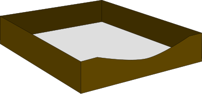 Paper Letter Tray clipart