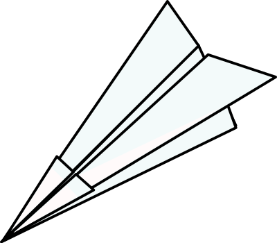 Paper plane clipart