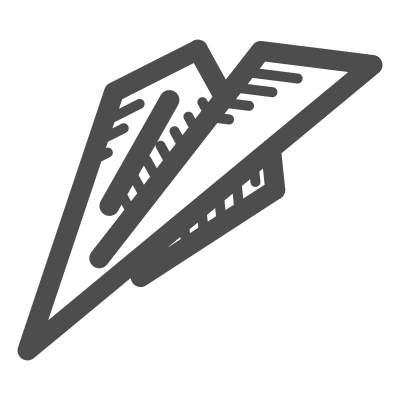 Paper plane clipart
