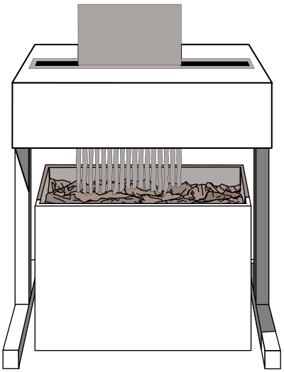 Paper shredder clipart
