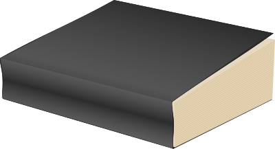 Paperback book black gal clipart