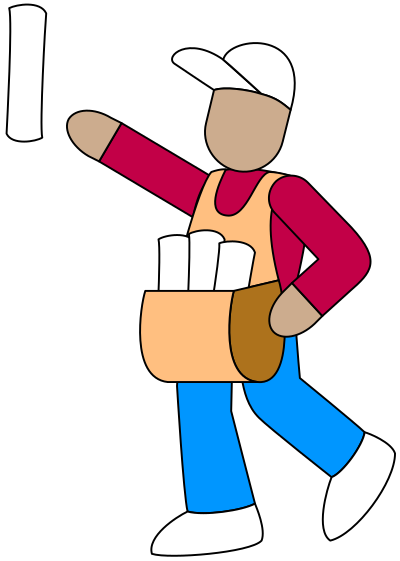 Paperboy clipart