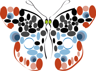 PAPILLON ROND clipart
