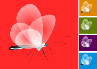 Papillon transparent clipart