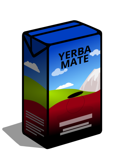 Paquete de yerba mate clipart