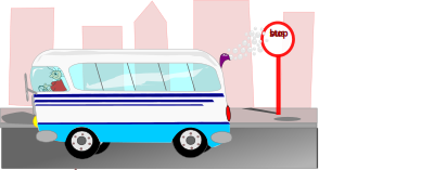 PARADA DE ONIBUS clipart