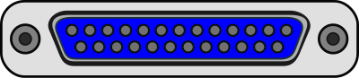 Parallel DB25 Female clipart