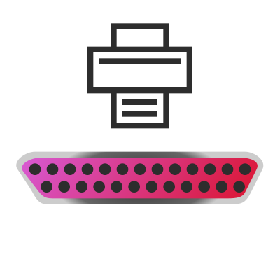 Parallel port icon clipart