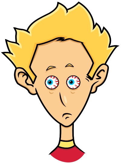 Paranoid Guy clipart