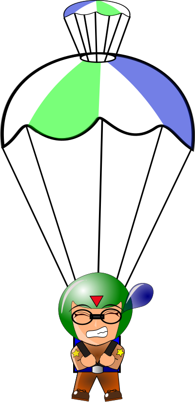 Paratrooper chibi clipart