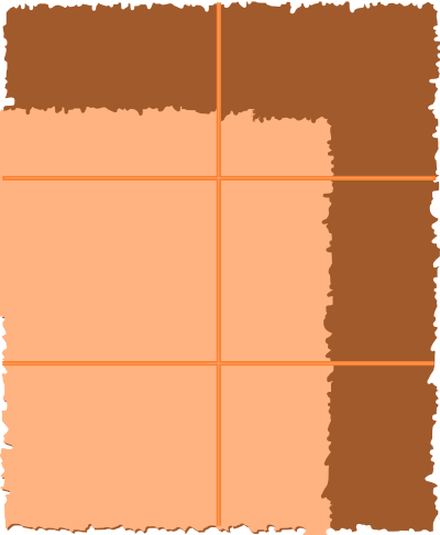 Parchment Page with fold lines clipart