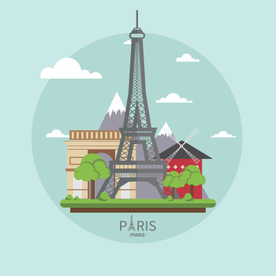 Paris Landmarks clipart