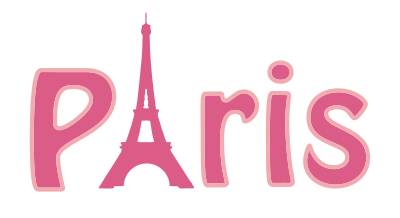 Paris Typography clipart