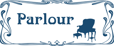 Parlour door sign clipart