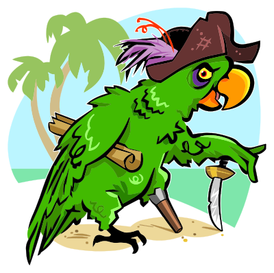 Parrot Pirate clipart