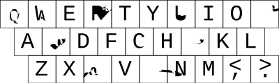 Partial keyboard clipart
